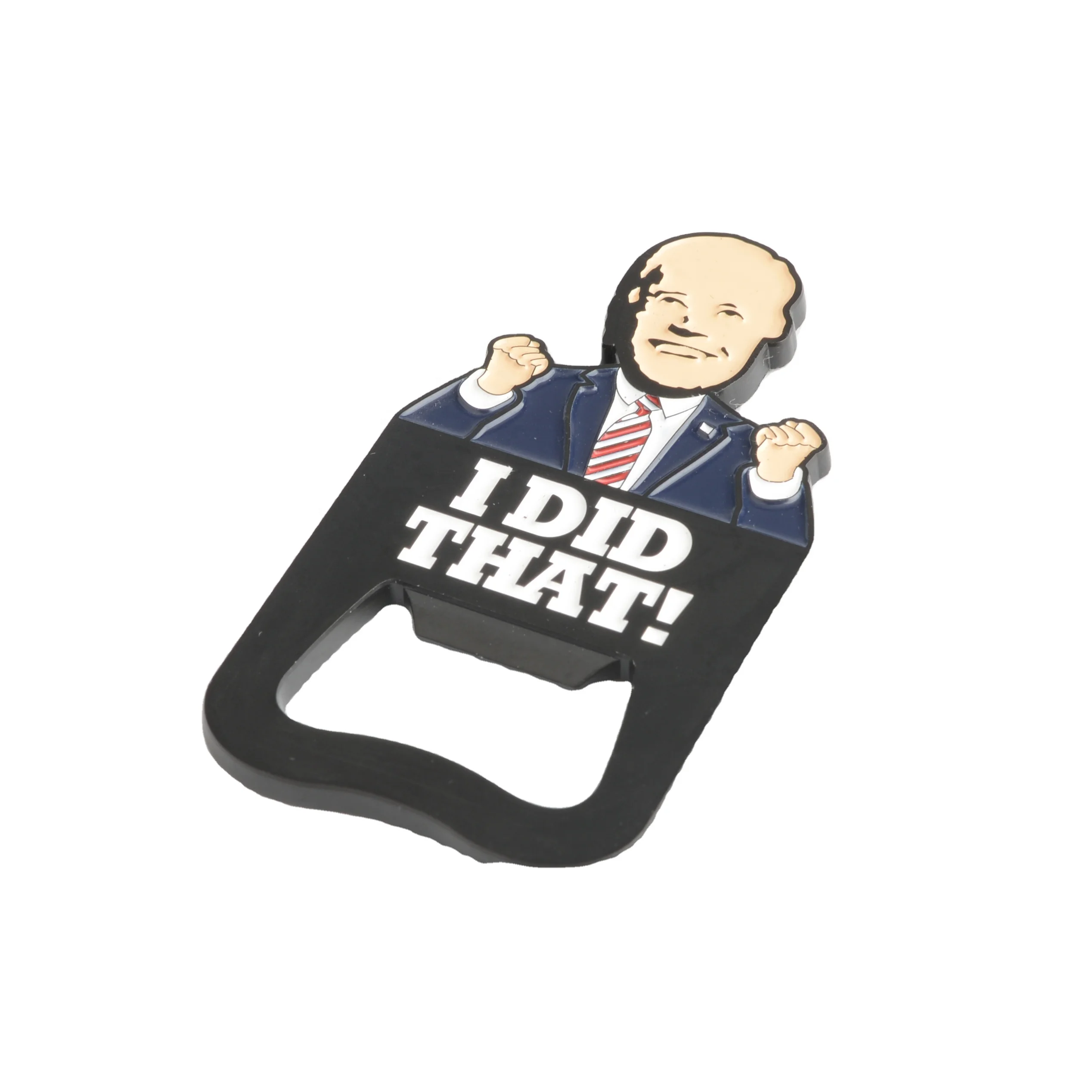 Customized Cartoon Figure Zinc Alloy Beer Bottle Opener Portable Anime Opener Slogan Christmas Event Gifts Soda Bottle Opener