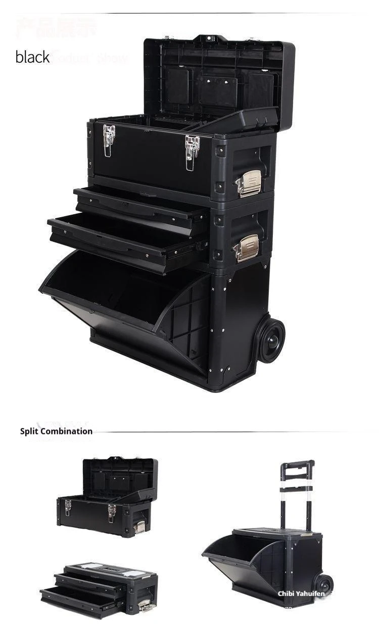 Roller Cabinet 4 Drawers Tool Chest Tool Box Trolley In Green