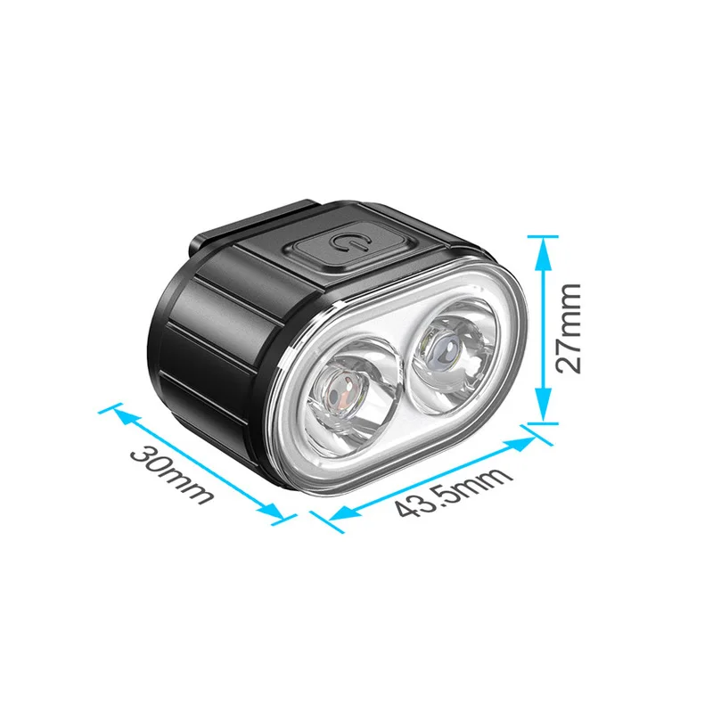 USB Rechargeable Bike Front Light White Bicycle Light Waterproof 4 Modes Bike Headlight