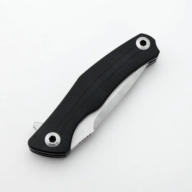 9Cr18Mov LIVEWIRE Pocketknife outdoor Survival knife ASSERT BLACK Folding Knife camp High quality Pocket EDC knives G10 Handle