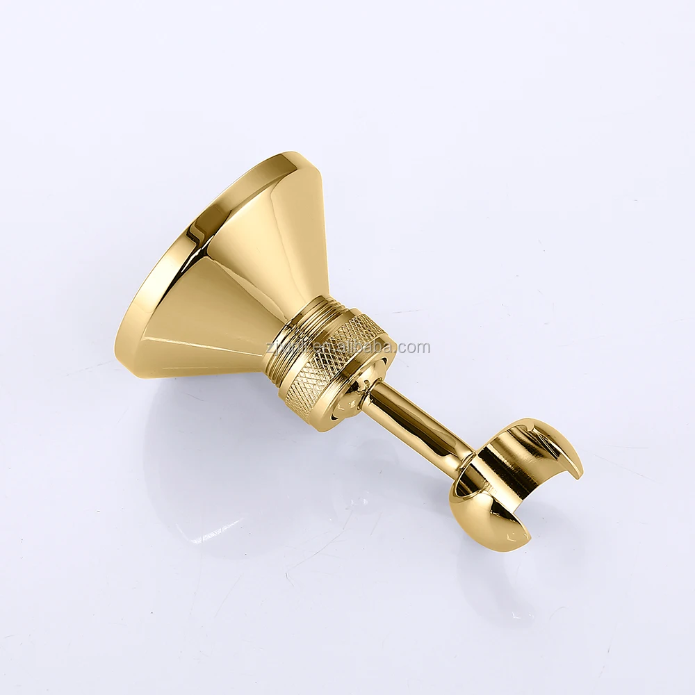 X9612BS Model Luxury Swan Shape Gold Color Plated Brass Material Exposed Wall Mounted of Artistic Bath Shower Faucet