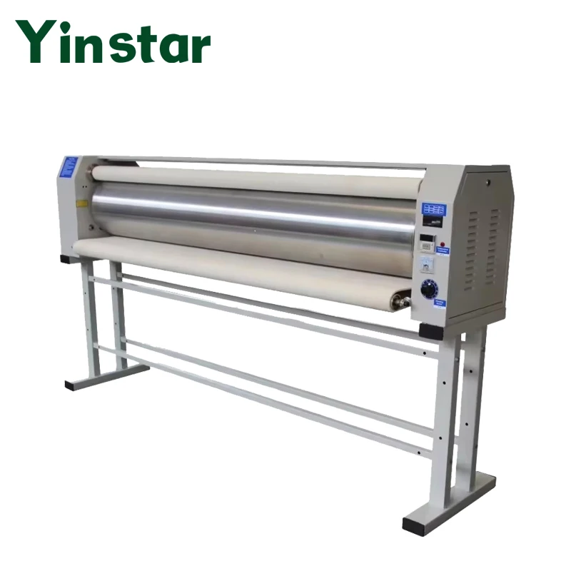 Yinstar 1.8m large heat transfer machine for t-shirts clothing or dress automatic stickers sublimation transfers   roller