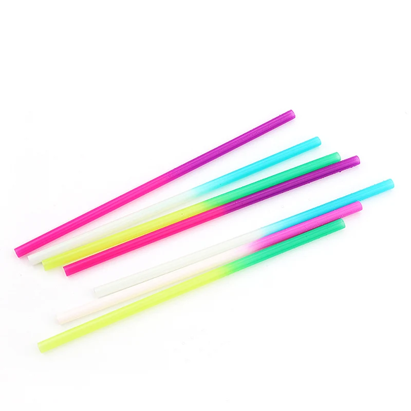 
PP color changing straw, reusable temperature change plastic drinking straws 