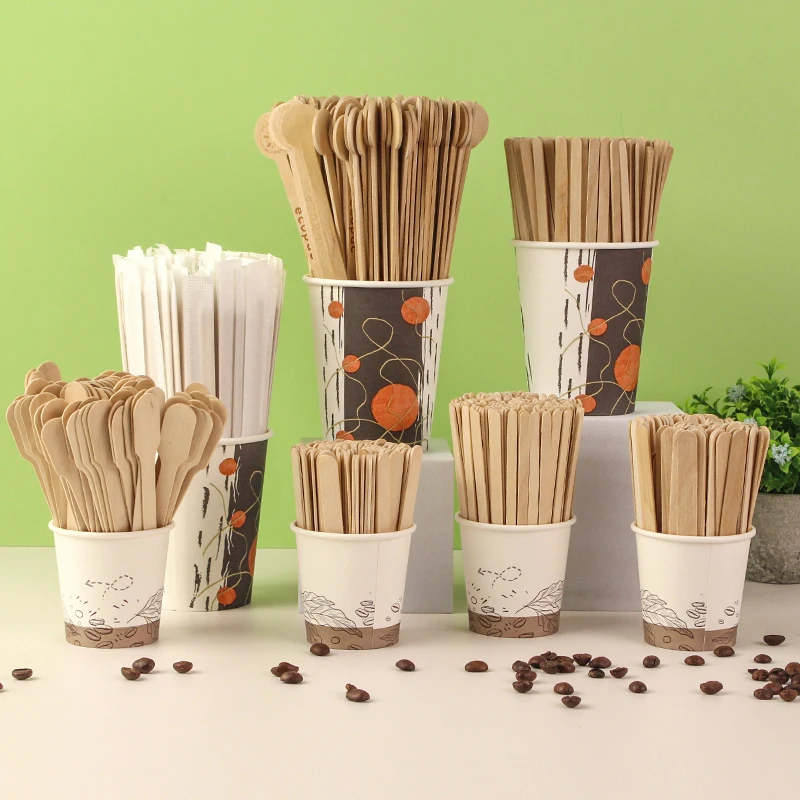 Big Supplier High Quality Round head wooden stirrers for Coffee Shop