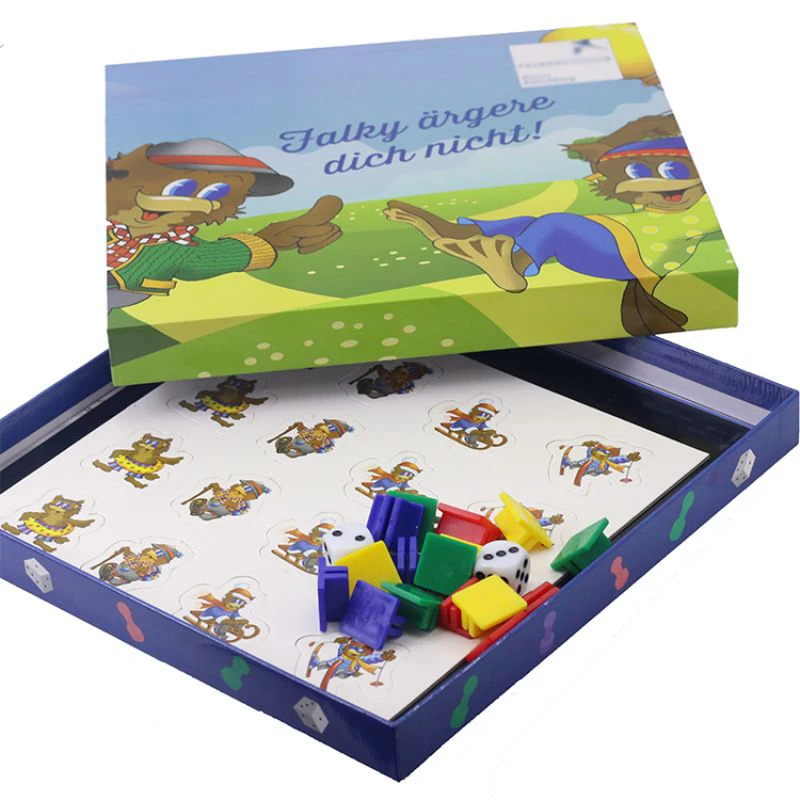 Game manufacturer customize tabletop board game set customize game pieces with box for adults and Children
