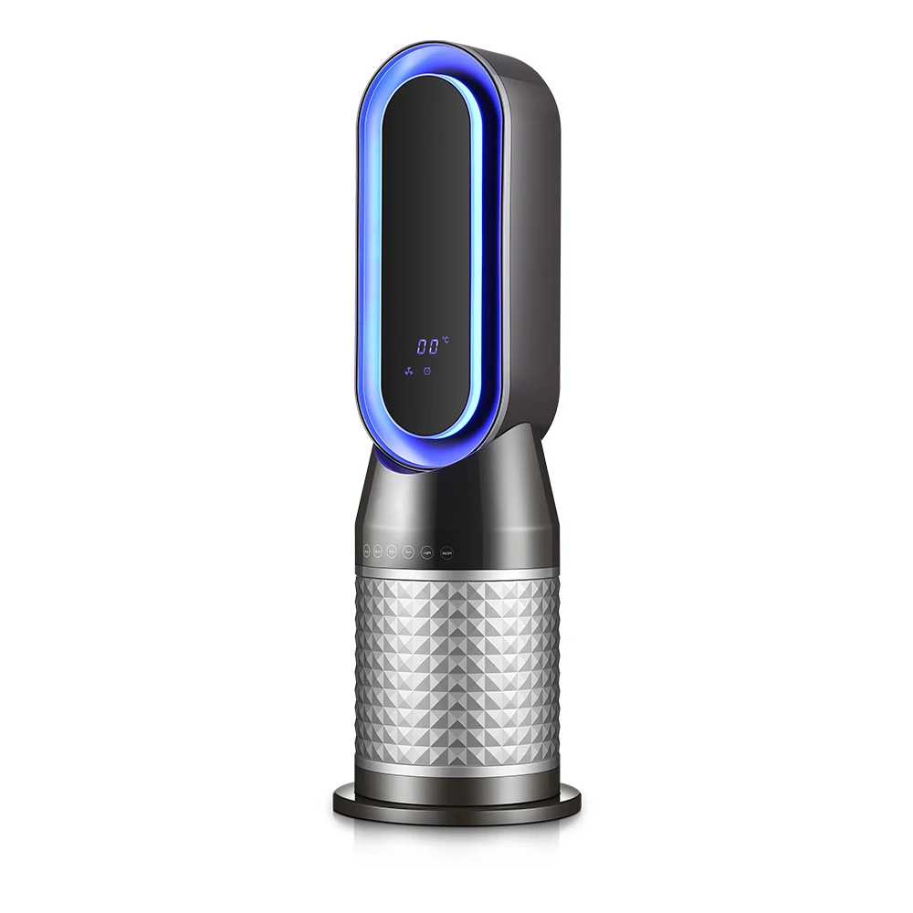 Smart Fan and Warming Dual Purpose 2000W Night Light Office Home House Room Portable Electric Bladeless Fan Heater