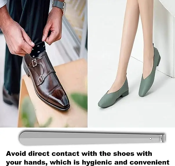 Высококачественный металлический рожок для обуви из нержавеющей стали с длинной ручкой рожки мужчин женщин детей пожилых людей