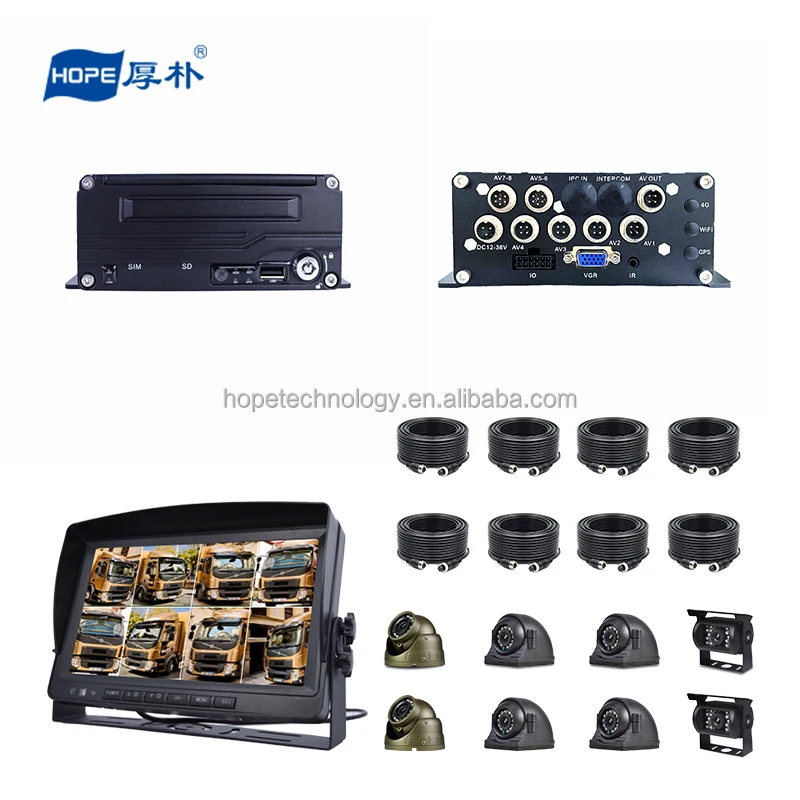 Factory  Full HD 1080P 2TB Hard Disk Video Recorder Offline Mobile DVR 8 channel