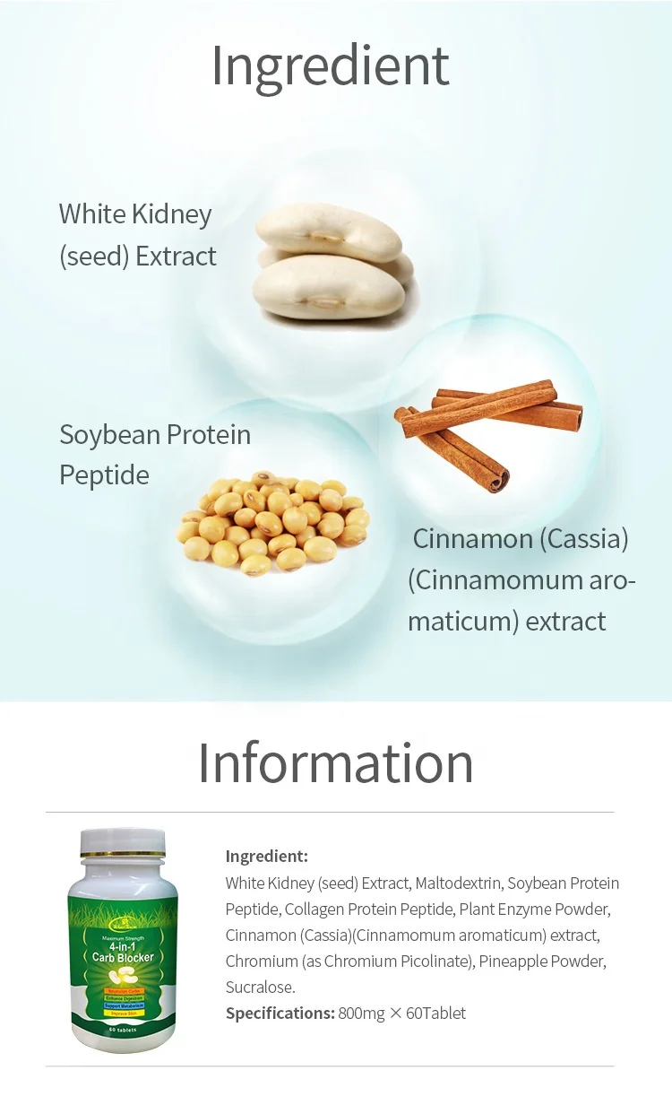 Winstown slim green tablet Herbal capsule 4 in 1 Carb Blocker pills Factory slimming White kidney beans tablets flat tummy pill