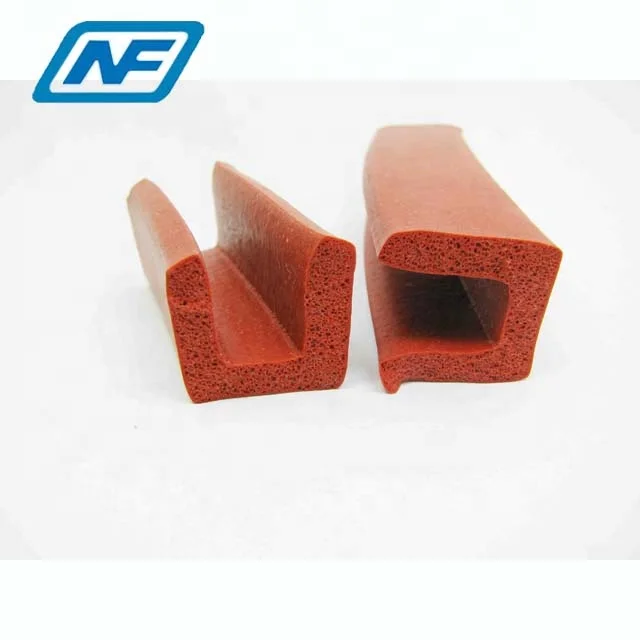 Heat Resistant Silicone Rubber Strip Sponge Foam Sealing Moisture Proof Silicone Foam Rubber Seal Strip