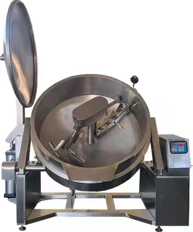 tilting soup boiling cooker pressure syrup jacketed kettle with mixer  industrial lpg pressure cooker