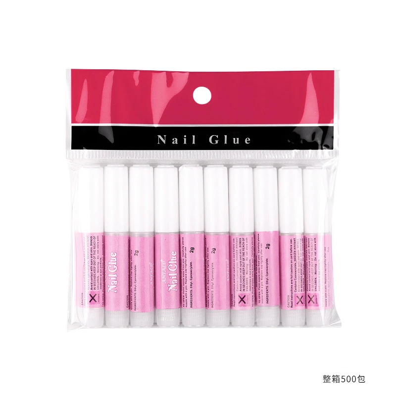 Mini Glue 2g Small Nail art Glue False Nail Tips Decoration Super Strong Nail Glue for Acrylic