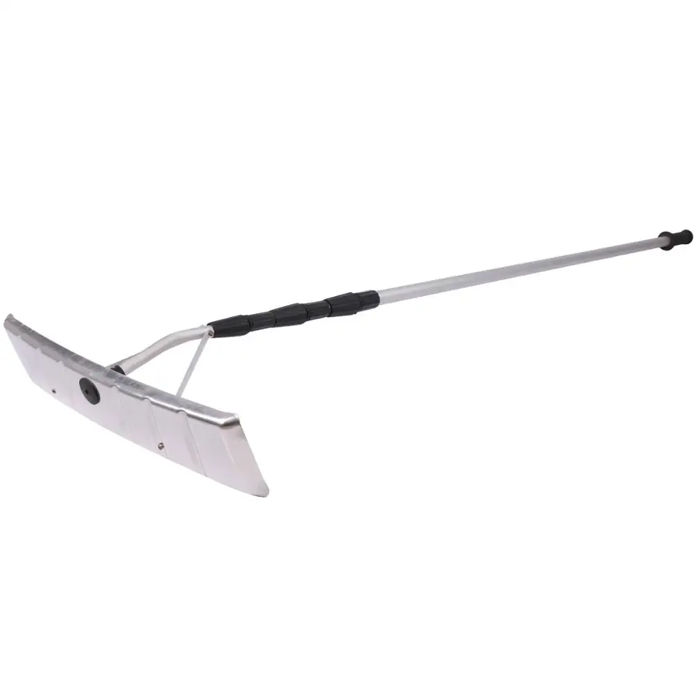 Extentool 20ft snow roof rake with aluminum telescopic pole for long handle Scraper for Roof Snow Shovel
