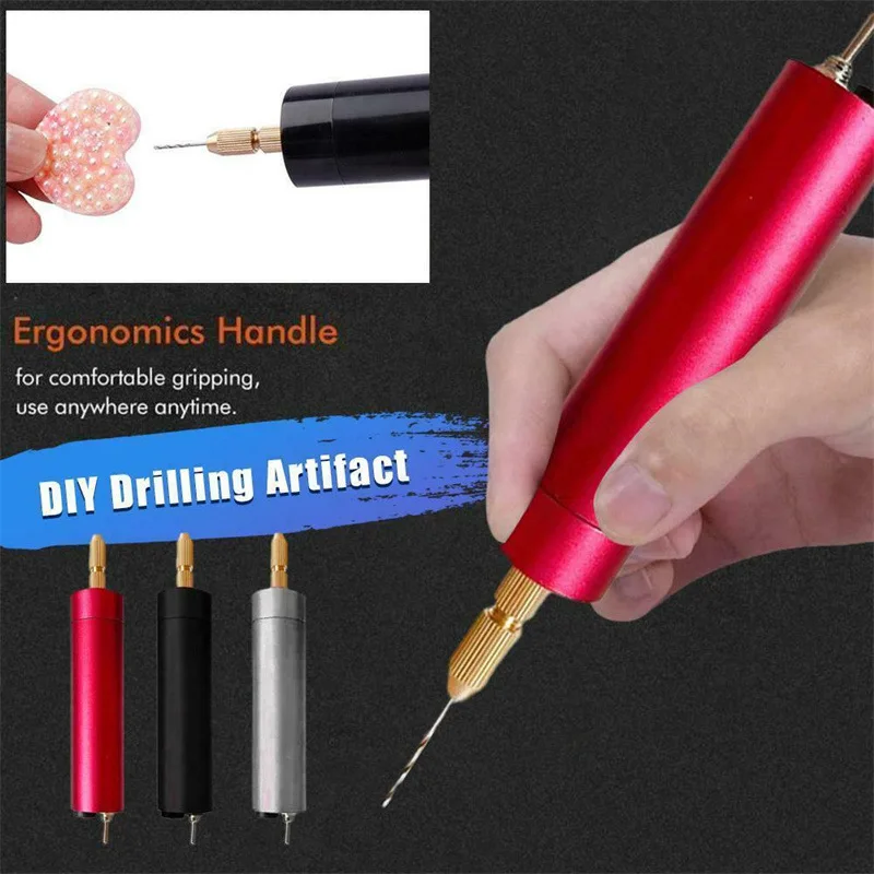 Handheld Mini Electric Drill Epoxy Resin Jewelry Making Wood Craft Engraving Pen Tool DIY Portable Micro USB Electric Hand Drill