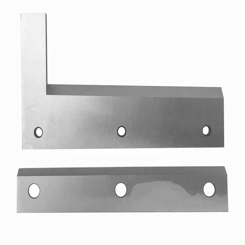 Fast sharpening cutting blade knives for heat shrink casing and wire production machines