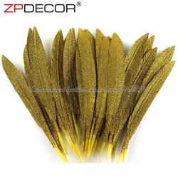 Leading Supplier in China ZPDECOR Wholesale Selected by Handwork 30-35 cm Glitter Turkey Feather for Carnival Costumes