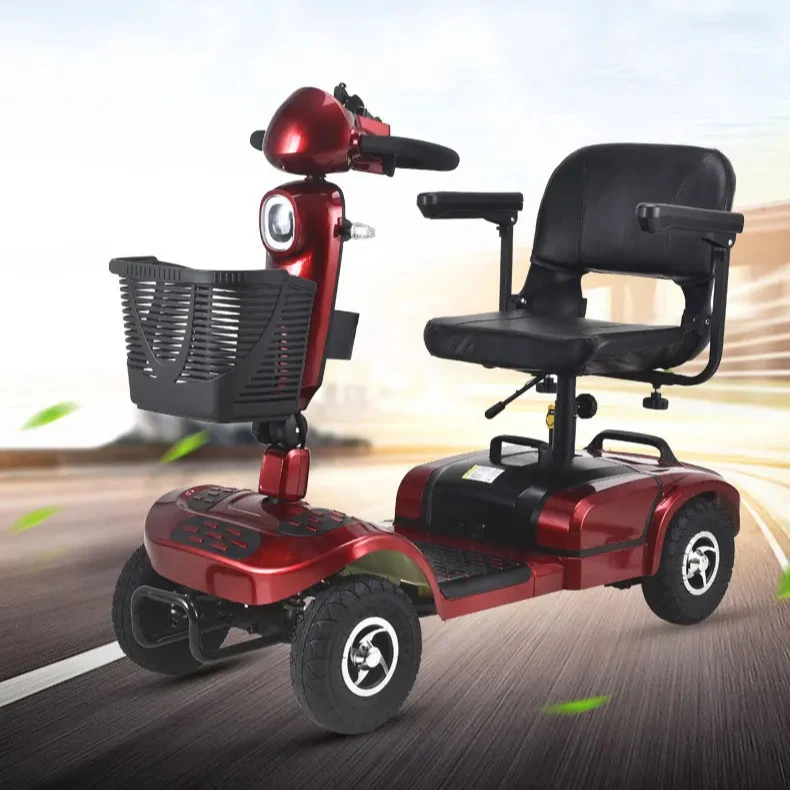 Low speed electric four-wheel motorcycle Differential motor electromagnetic brake 4-wheel skateboard car