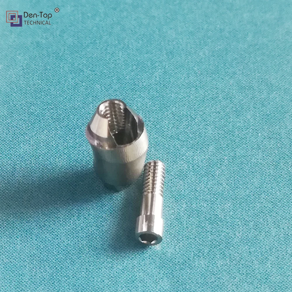 Абатмент с полным сводом имплантации, восстановление моста, 1,8 мм, шестигранный винт, закругленный, прямой, мультиузел диаметром 4,5 мм