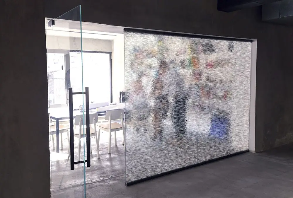 Premium Static Cling Window Film Privacy Glass Office Bathroom Clear Waters Horizontal Film Decorations Sun Blocking Film