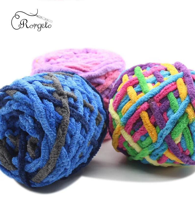 
High Quality Single Strand Of Thick Yarns Knitting Wool Thread Hand Knitting Yarn For Scarf Hat Sweater 