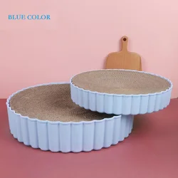 Hot Sell Round Pet Scratch Corrugated Cardboard Wheel Shape Cat Scratch Board Cat Scratching Board