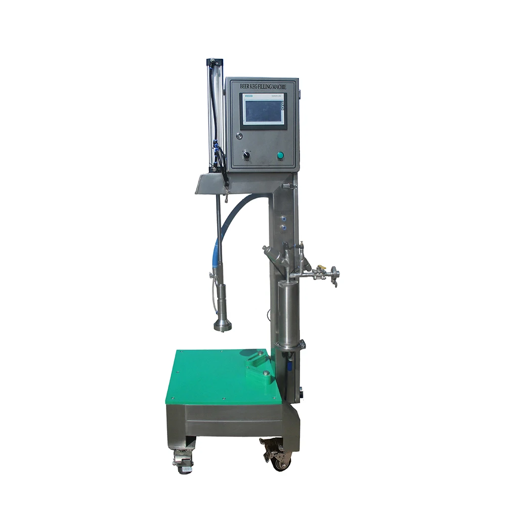 Semi automatic Single-head Beer Keg filling machine with flowmeter