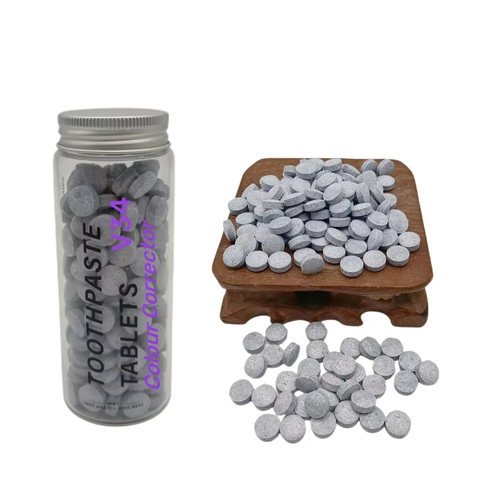 Toothpaste Tablets Nano hydroxyapatite Flouride Free Coconut Oil Travel Mouthwash Tablets Remineralize Toothpaste