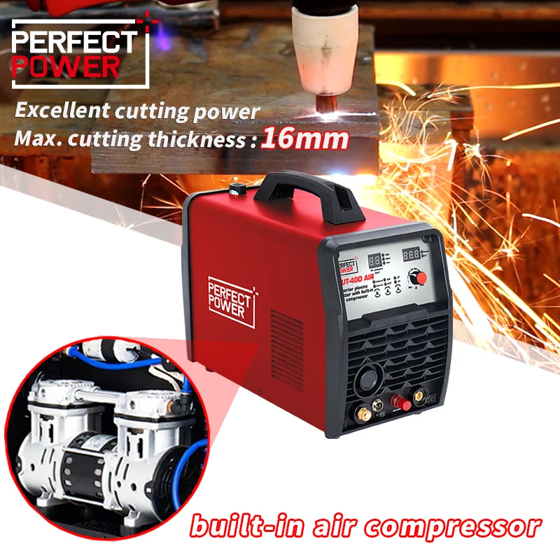 cut-40d air portable air plasma cutter cut 40 built in air compressor cutting machine lgk 200 plasma cutter