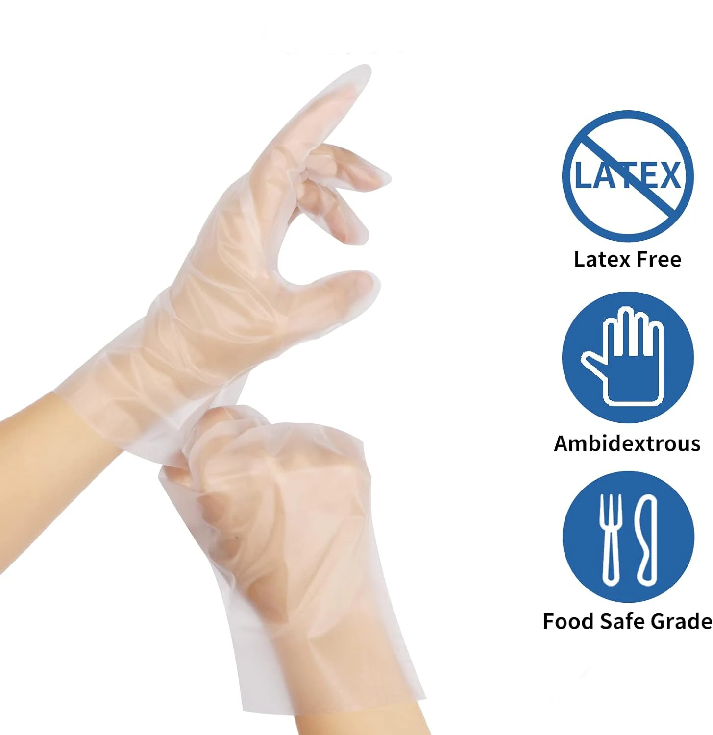 Homemade Sushi Gloves Disposable Plastic TPE Gloves Resistance to Stretch and Tear