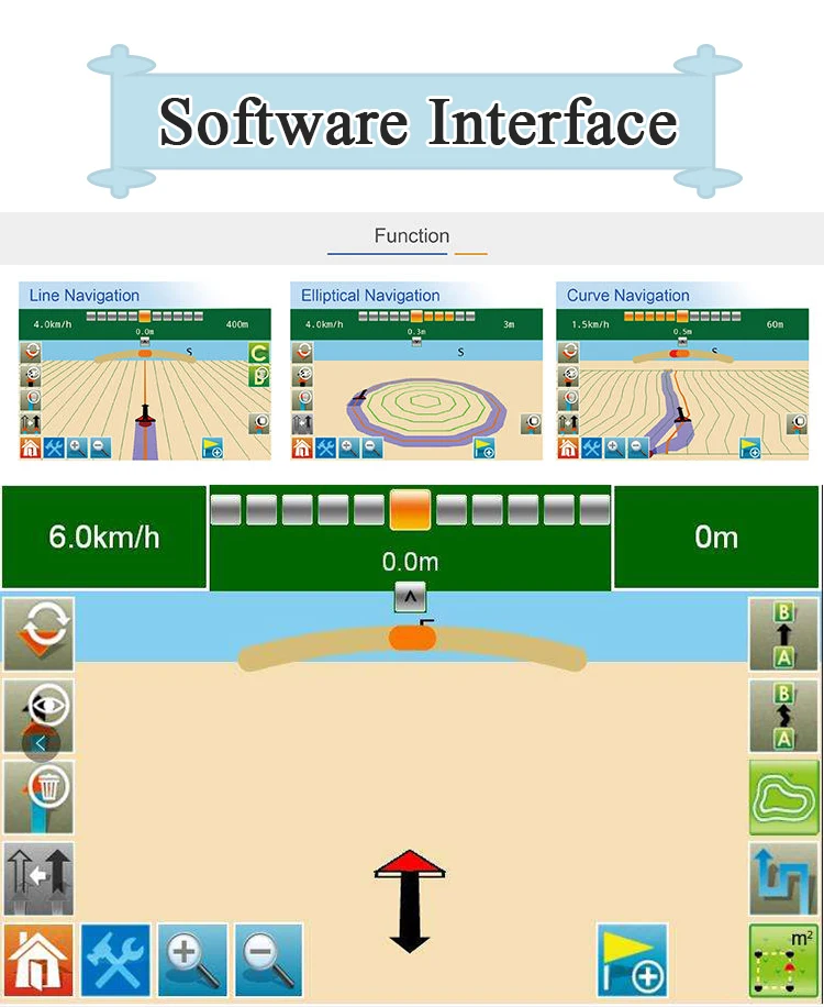 Tractor navigation rtk base JY305 Tractor Auto Steering System GPS GNSS Orientation Systems