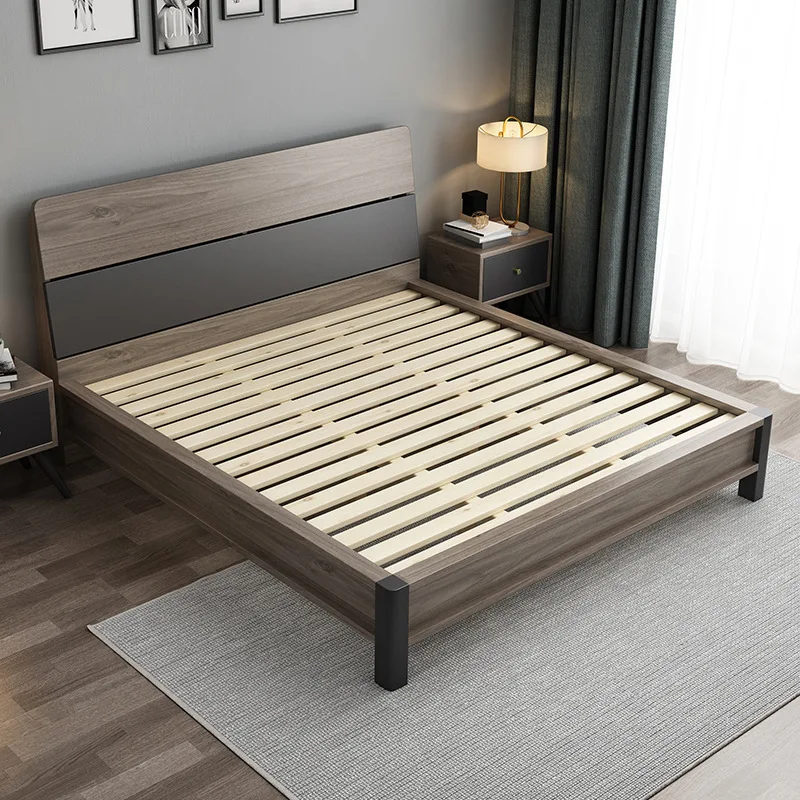 Wooden Platform Bed Frame Pine Solid Wood Single Double King Queen Bed