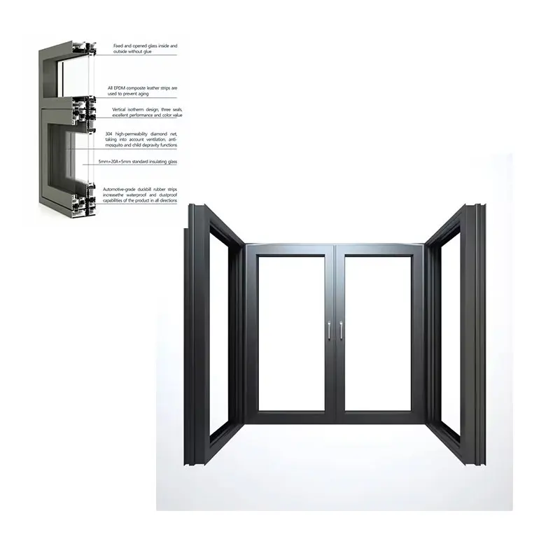 Modern Design Automatic Aluminum Alloy Frame Double Tempered Glass Skylight Solution for Villas balcony windows