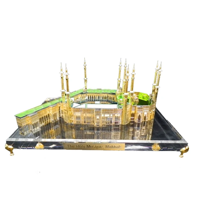 New design  mini 3d crystal Mecca building scale models JB001L