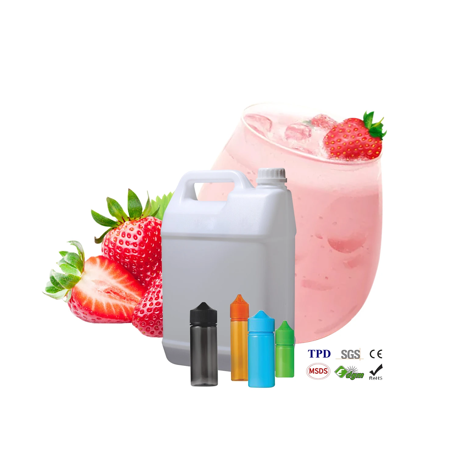Vaping Muster Strawberry milkshake Fruit Syrup Fruit Juice Concentrate OEM/ODM for shisha Topping 2kg