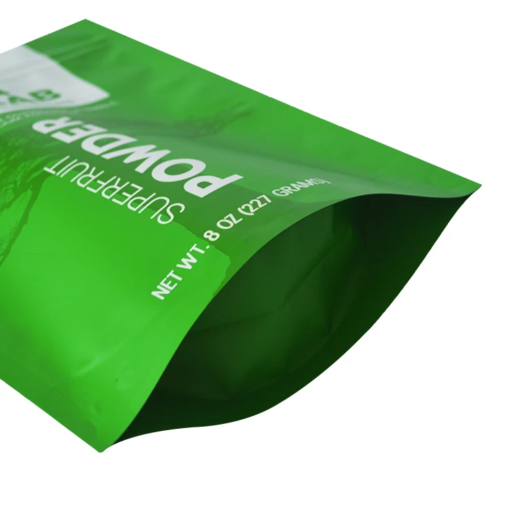 Compostable Mylar & Aluminum Foil Stand Up Zip Lock Pouch Custom For Coffee Packaging Bag