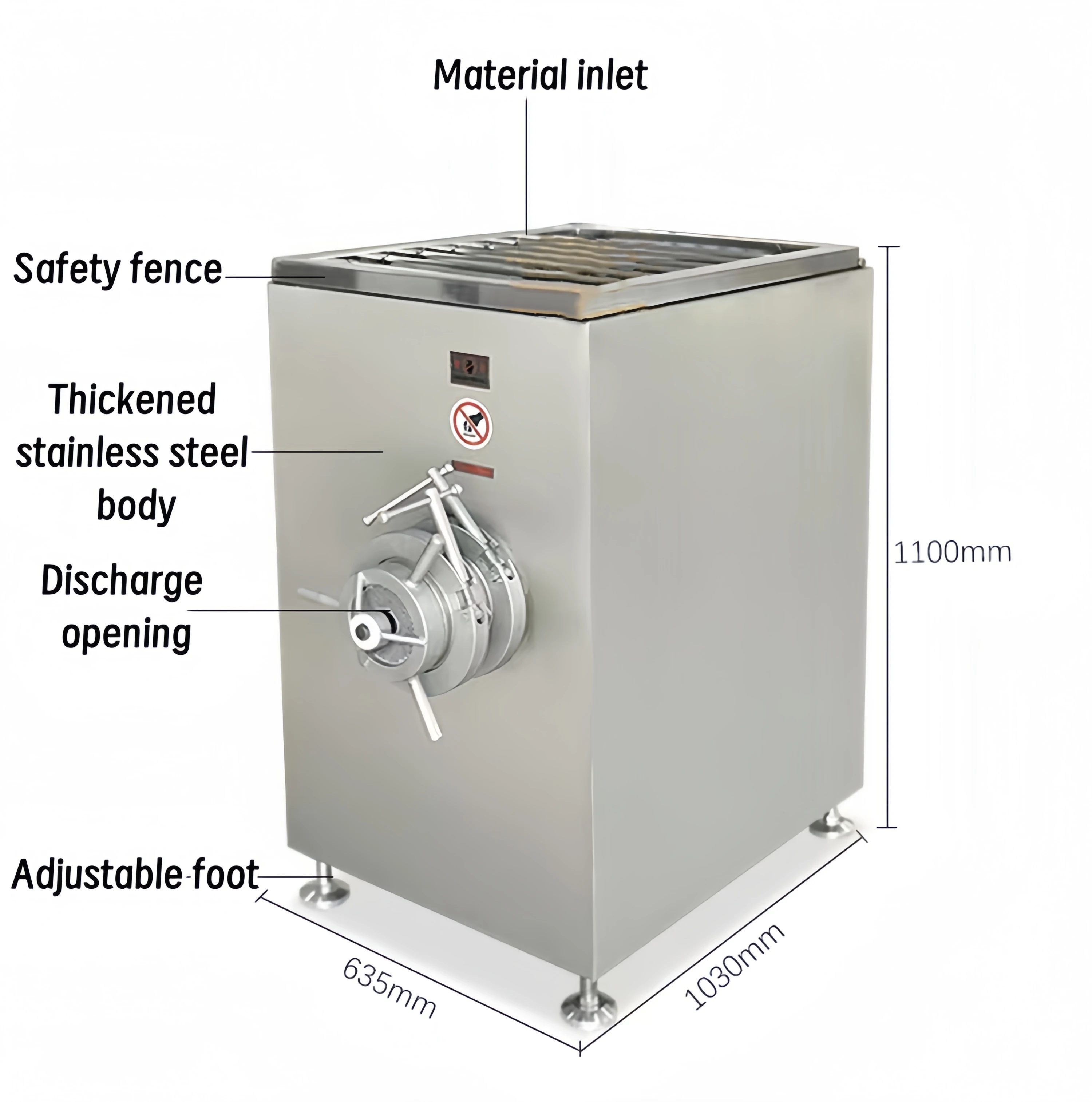 100/ 120/160/200 frozen meat grinder Industrial meat mincer machine made in China