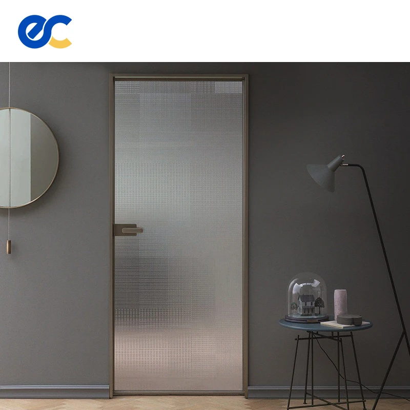 Soundproof Triple Glass casement Door Exterior swing Door Aluminum Casement Doors