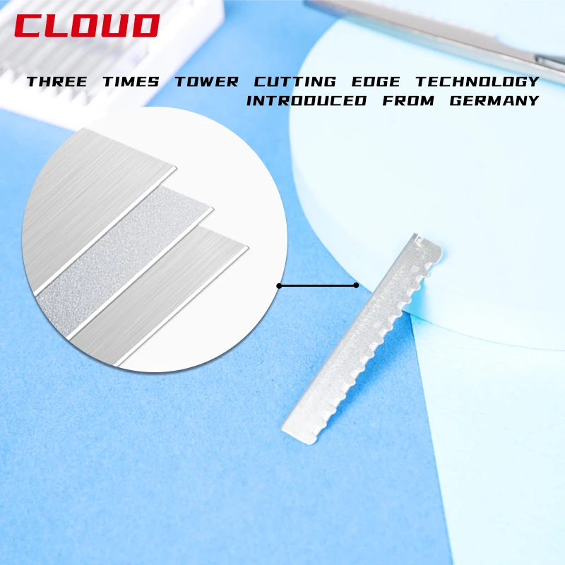 10Pcs Replacement Barber Salon Tool Silver Feather Styling Razor