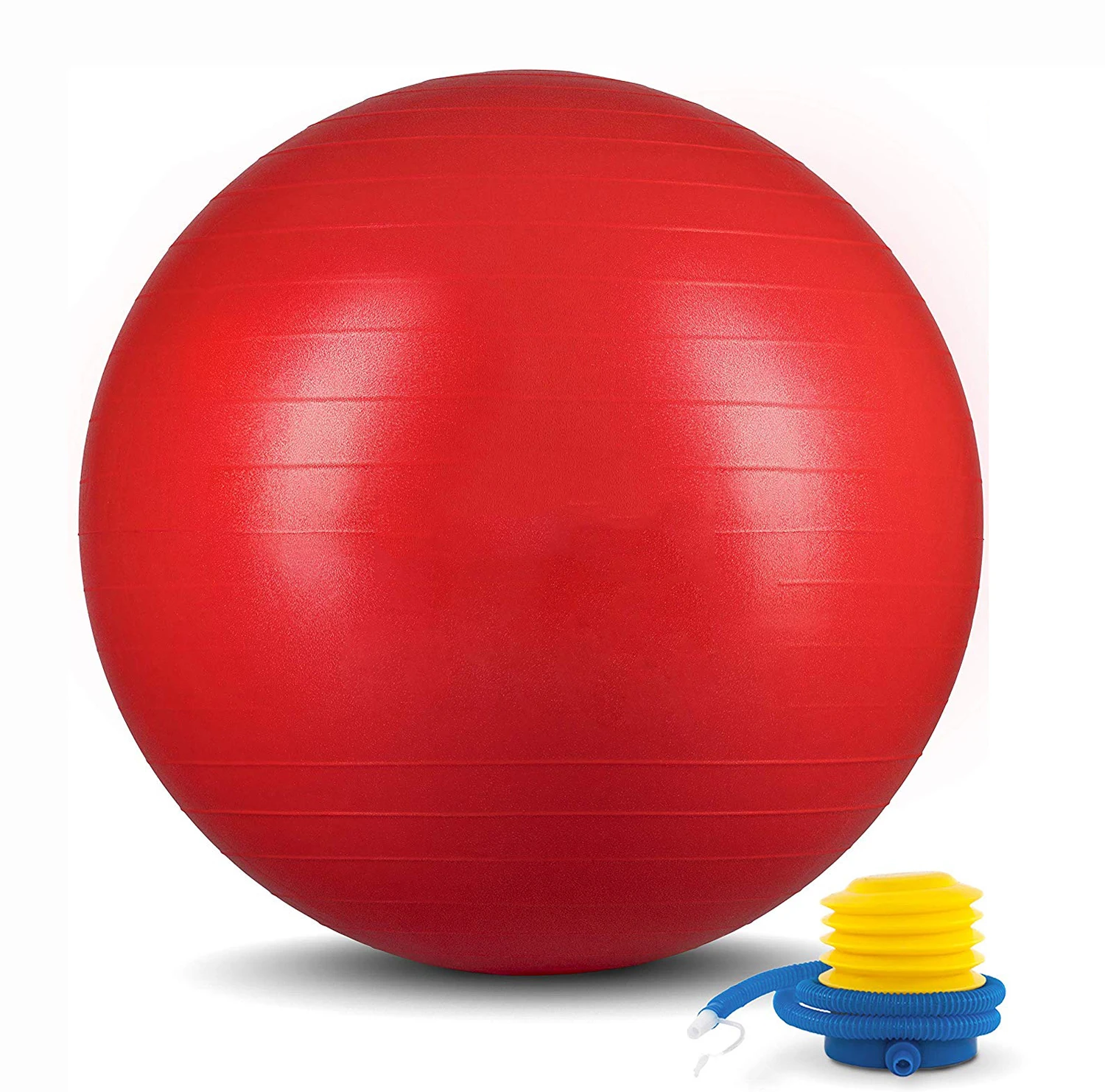 Non Slip Home/Gym Fitness training equipment customizable color logo PVC Yoga Ball Balance Exercise Ball
