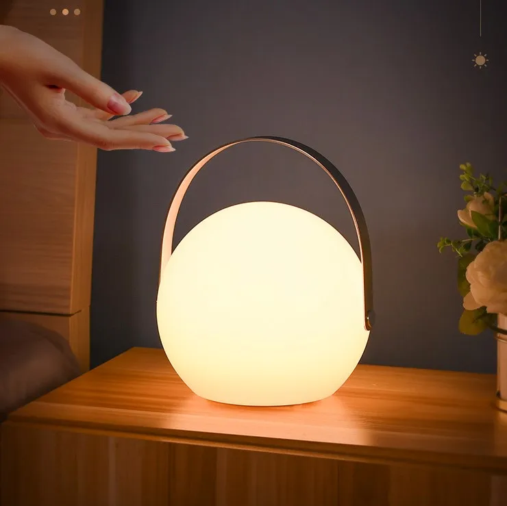 Night Light Lamp for Bedrooms Living Room Portable Table Bedside Lamps with Rechargeable Internal Battery Color Changing light