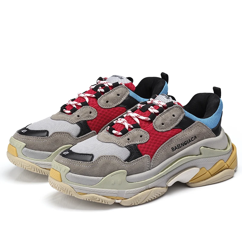
2021 Hot Selling Combine Sole Platform Luxury Trending Balencia Sneakers Triple S Men Women 