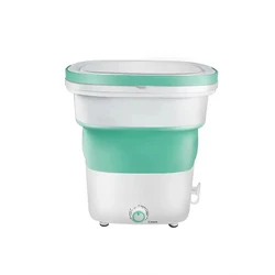 New Design Outdoor Folding Drying Silica Gel Electric Mini Portable Folding Washing Machine