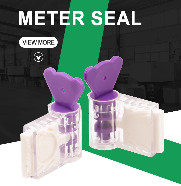 PN-MS6006 meter security seal plastic kwh meter safety pin water meter seal with copper wire meter lead seal