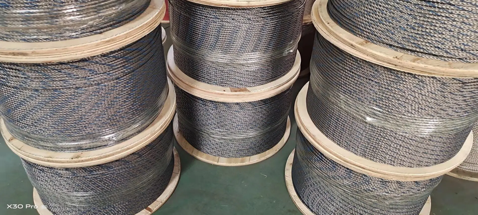 Professional Manufacturer 7x19 316 3mm Blue Strand Marine Fishing Stainless Steel Wire Rope