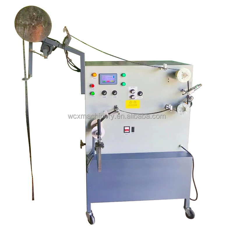 full automatic elastic tape glass fiber ribbon spool winding machine and narrow cord cardboard reel winder