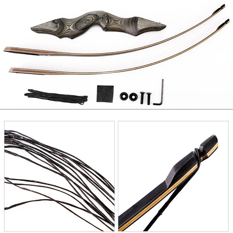 Professional Traditional Wooden Bow Archery Recurve Bow And Arrow Game Set For Sale