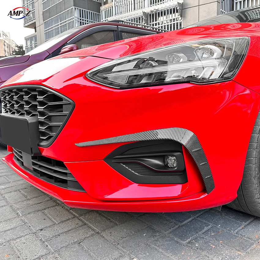 AMP-Z High Quality Plastic Material Front Bumper Flag Splitter For Ford Focus ST Line 2019-2022