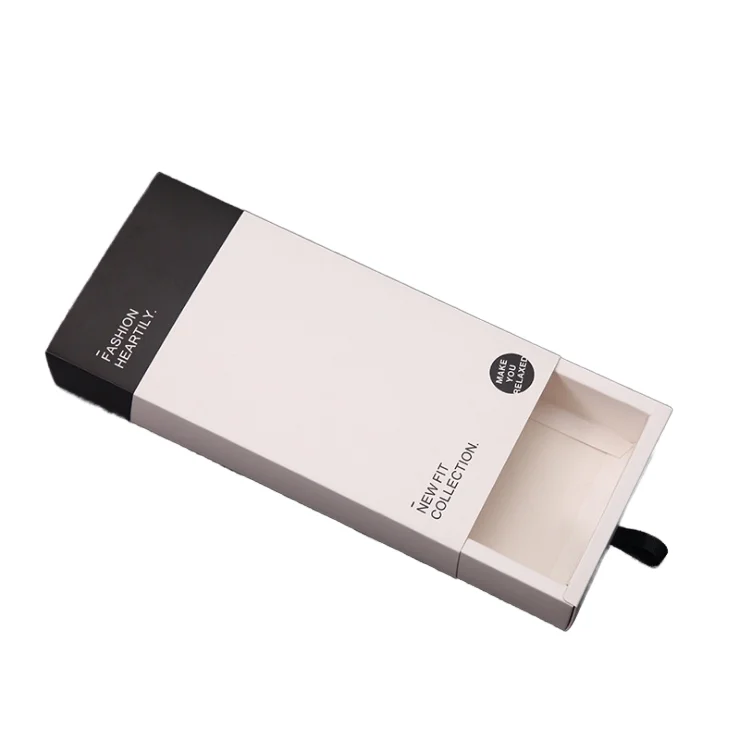 Customized Protein Energy Bar Chocolate Gift Box Socks Underwear Bra White Card Packaging Drawer Paper Box