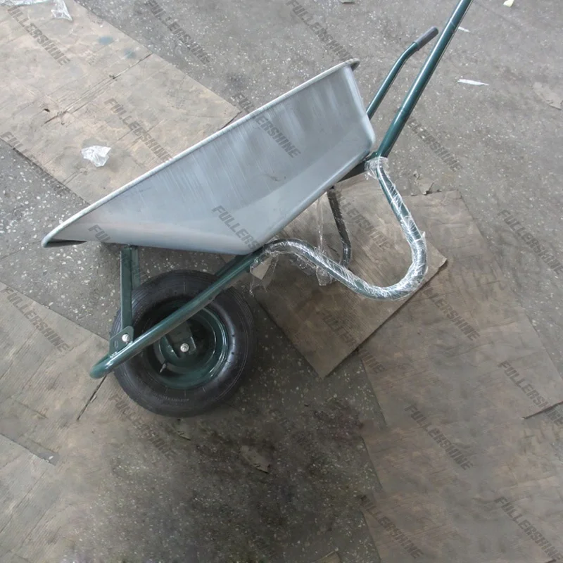 Garden wheelbarrow with black plastic tray 120L with 4.00-8 wheel