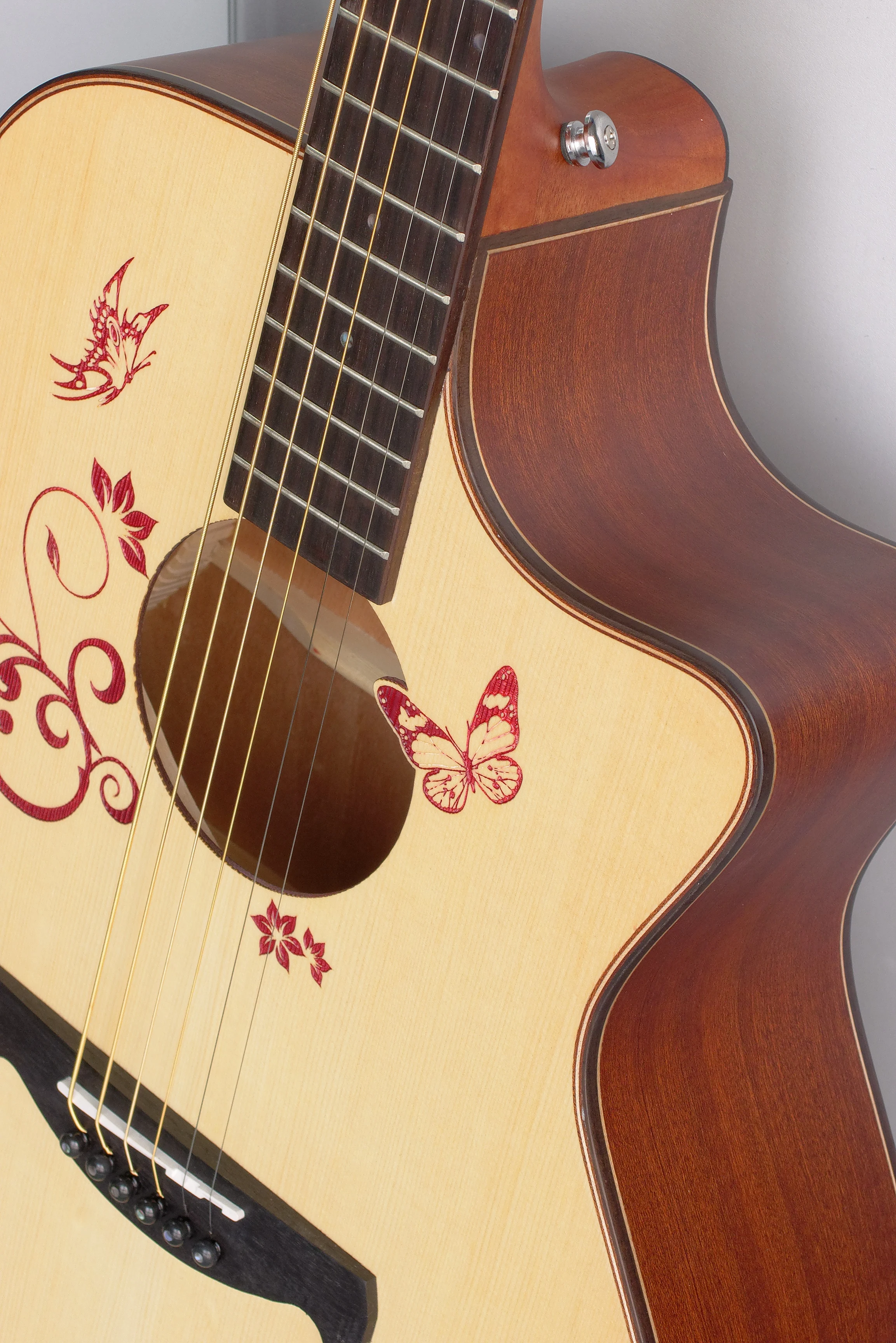 Spruce plywood 41 inch Acoustic Guitar high quality guitar AW-ACK/N